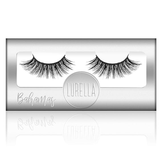 Lurella Cosmetics 3D Plush Synthetic Eyelashes: False Eyelashes made with Synthetic Fibers. Elevate Your Look to the Next Level With Our High Quality, Reusable Lashes. (BAHAMAS)