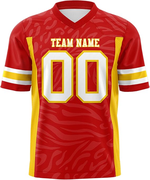 Custom Football Jersey Shirt Personalized Name Number Logo Men Women Youth