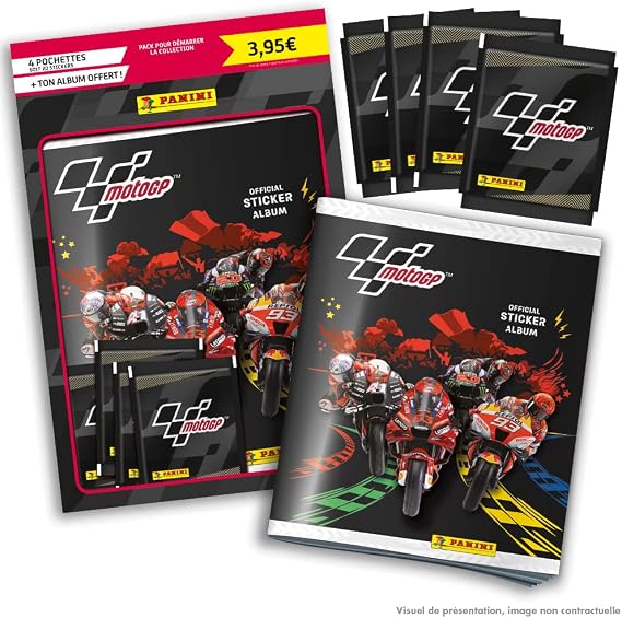Panini 004537SPCFGD Moto GP Stickers 4 Pockets + Free Album