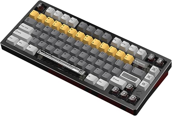 KEEBMONKEY WOBKEY Rainy 75 RT Rapid Trigger CNC Aluminum Wired Gaming Keyboard, Hall Effect Mechanical Keyboard, Adjustable Actuation, 8K Polling Rate, 0.125ms Latency. (Pro Black)