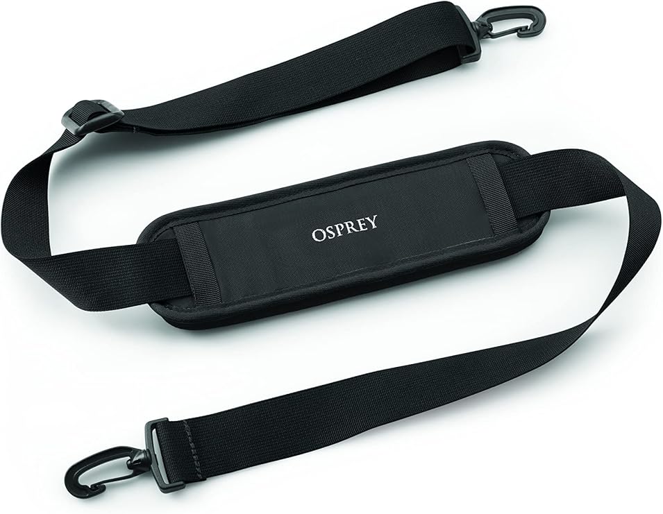 Osprey Travel Shoulder Strap for Bags, Black | travel organizer, packing cube, toiletry bag, carry on accessory, Black color