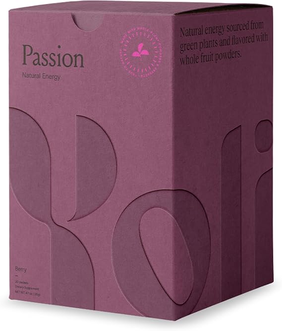 Yoli Passion Energy Powder Mix, Berry, Sugar-Free, 30 Individual Packets