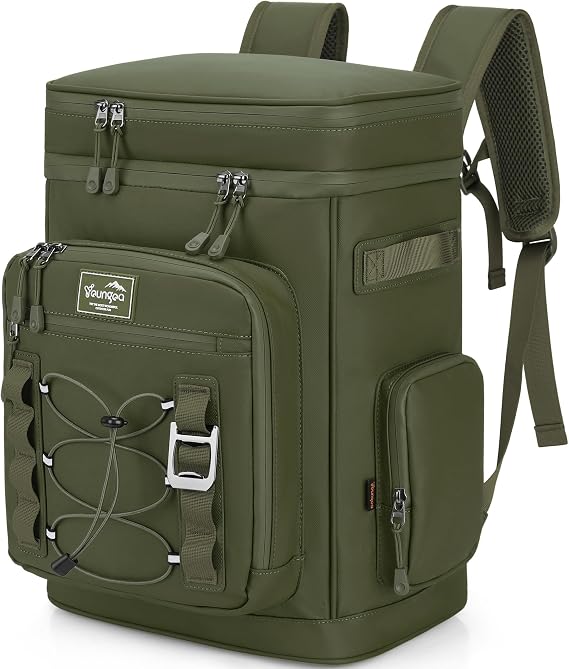 30L Cooler Backpack, Large Insulated Leakproof Picnic Backpack, Waterproof Cool Bag Rucksack for Camping/Hiking/BBQ