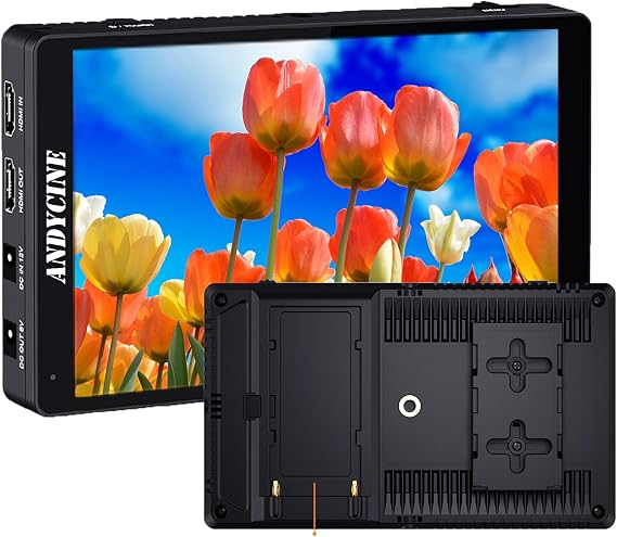 Andycine C7,Camera Monitor,4k HDMI Signal Input and Output to 4k Hz 2200nits 1920x1200 Touch Screen,Carry Case Camera Monitor Compatible with Sony, Canon, Fujifilm, Panasonic, BMPCC Cameras