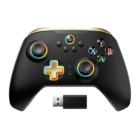 Aolion gaming N10 Wireless Controller for Switch, PC, iOS & Android, Black