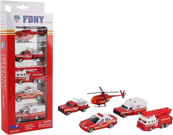 Daron FDNY Vehicle Gift Set, 5-Piece