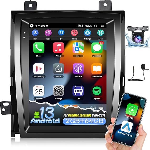 2G+64G for Cadillac Escalade Radio 2007 2008 2009 2010 2011 2012 2013 2014