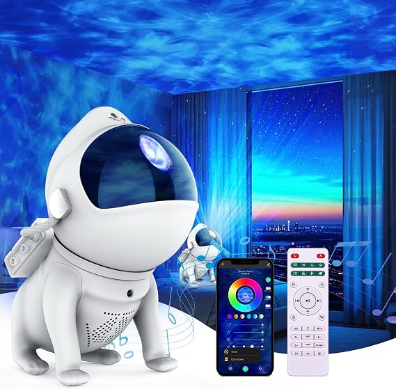 Galaxy Projector for Bedroom,Star Projector,Space Dog Projector Nebula Ceiling LED Lamp 3 in 1 Night Light Projector with Ideal Gift for Kids,Bedroom,Game Room and Home Theater Decoration