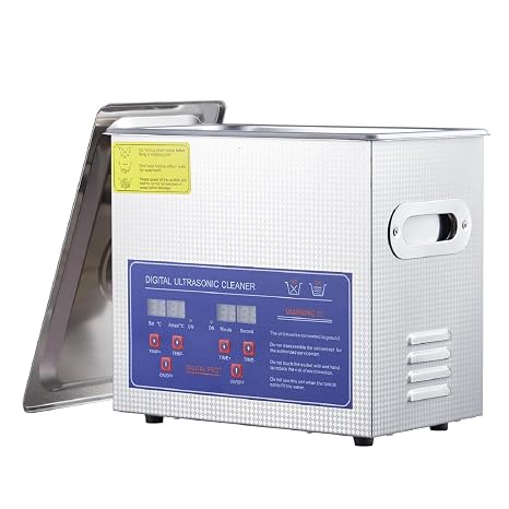 3.2L Ultrasonic Cleaner, 0.85 gal Professional Industrial Auto Cleaning Machine, 40kHz Digital Sonic Cavitation Cleaner with Heater & Timer, 120w for Carburetor Tools Parts Instrument