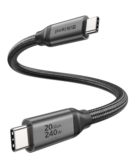 Silkland 20Gbps USB C Data Cable 0.3M, USB 3.2 Gen2x2 Cable
