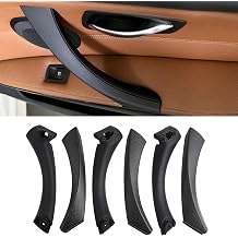 Compatible with BMW 3 Series Door Handle E90/E91/E92/E93 2004-2011, Replacement Left and Right Interior Door Handle Set for BMW 318i,320i,323i,325i,328i,330i,335i (3, Black)