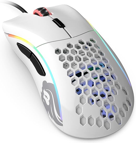 Glorious Glorious Model D Gaming Mouse White Illuminated Lightweight Ergonomic RGB Illuminated 6 Programmable Buttons DPI 12 pc Small Game Mouse Gaming Domestic Genuine Product 62g