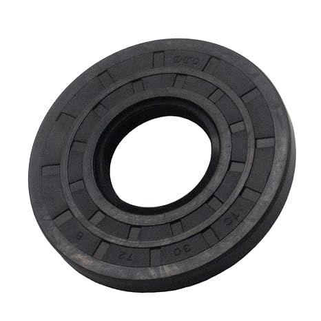 Oil Seal 30mm x 72mm x 8mm FPM/FKM, TC Double Lip w/Stainless Steel Spring & Viton Shaft Seal