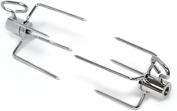 Broil King 50502 Rotisserie Heavy Duty Forks Chrome (2 Pcs)
