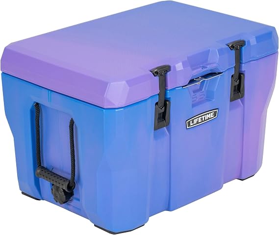 Lifetime 55 Quart Hard Cooler, High Performance Ice Chest with Drain, Made in USA