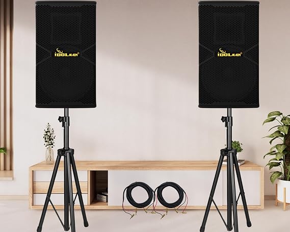IDOLMAIN IPS-P18 1800W Professional Deep Bass and Clarity Karaoke Loudspeaker with Stand Combo