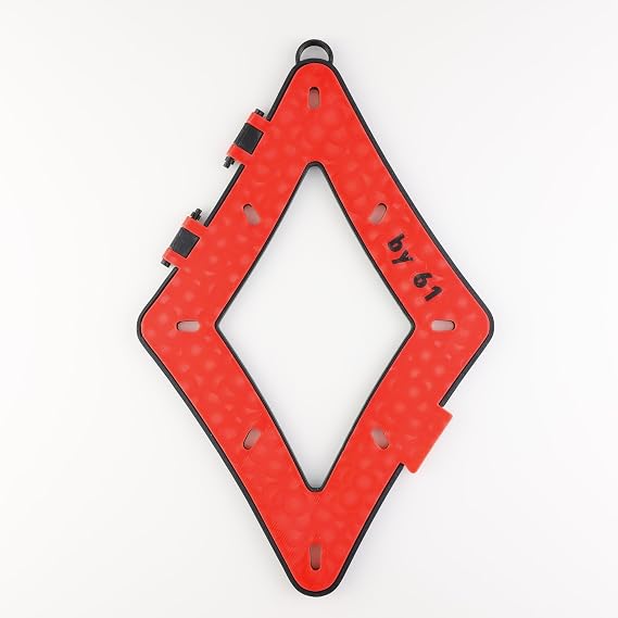 Outsville Accu Rack Carry Case Hard Template Sheet Holder/Carrier 9 Ball (Red)