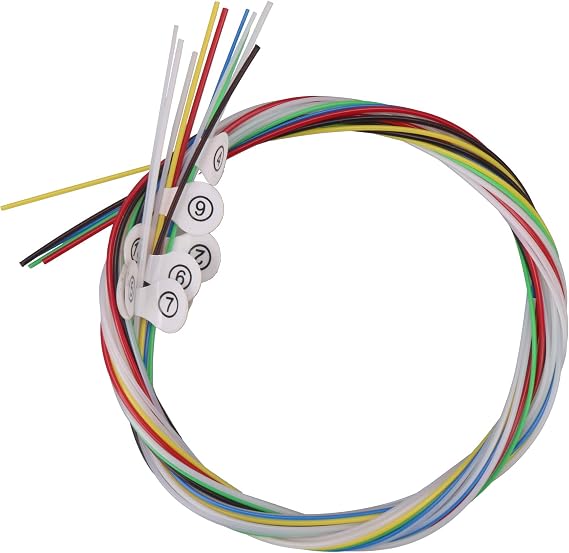 Multicolor Lyre Harp Nylon String Set for 10 String Lyre Replacement Accessory