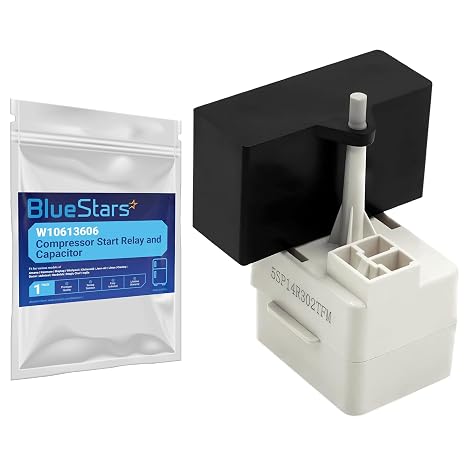 BlueStars W10613606 Refrigerator Compressor Start Relay and Capacitor