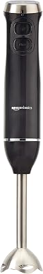 Amazon Basics Multi-Speed Immersion Hand Blender - Black