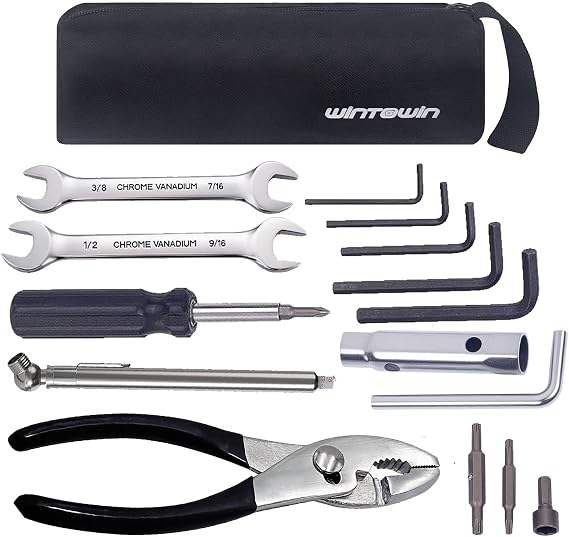 Motorcycle Repair Tool Kit for Harley Davidsons Motorcycles,Bike Basic Repairs Tool Set,Roadside Kit,Gift for Father Husband Christmas Birthday