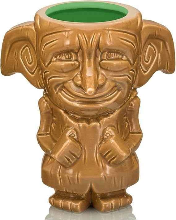 Geeki Tikis Harry Potter Dobby Ceramic Mug | Party Cocktail Tumbler For Liquor and Beverages | Holds 13 Ounces