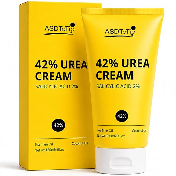 ASDToTio 42% Urea Foot Cream for Dry Rough Skin, Intensive Heel Moisturizer