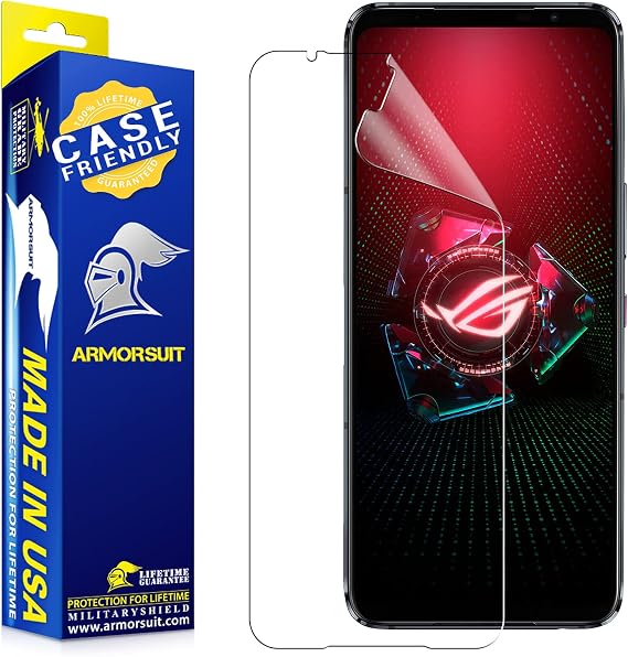 ArmorSuit 2-Pack Anti-Glare Screen Protector for Asus ROG Phone 5 (2021) Case Friendly MilitaryShield Matte Film - Made in USA