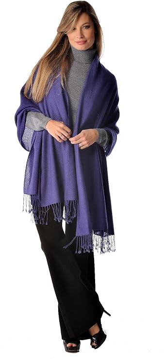 100% Pure Cashmere Shawl for Women - 36" x 80"