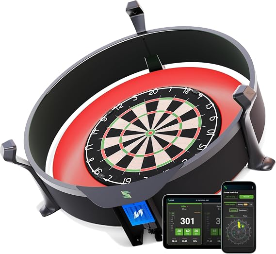 Scolia Home 2 Flex Automatic darts scoring system for steel tip darts | Automatic darts scoring system, premium hardware & software, 1000 free throws/month, ultra-fast detection, browser platform