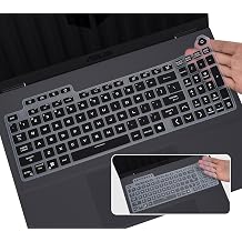 2PCS Keyboard Cover Skin for ASUS TUF Gaming F16 (2025) Gaming Laptop 16" FX608 Series FX608JHR FX608JPR FX608LP / A16 FA608UP FA608UM, TUF Gaming A18 FA808 FA808UP(Not Fit F16 FX607/A16 FA607 Series)