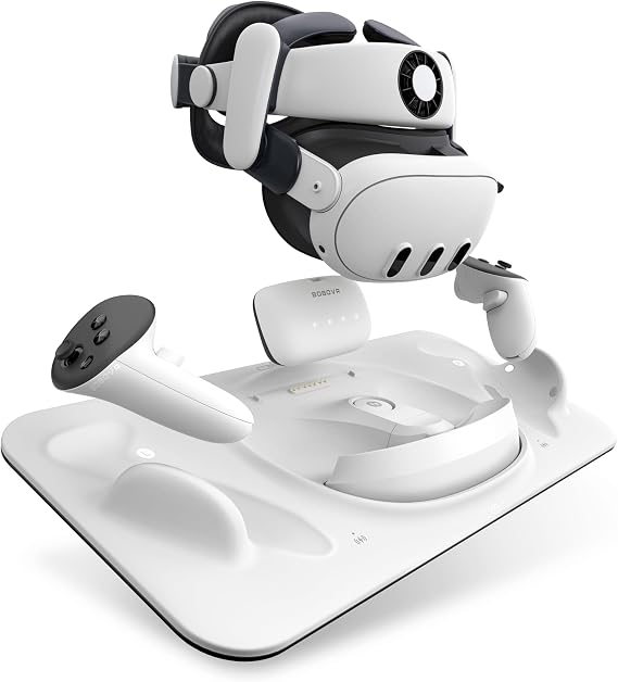 BOBOVR D3 Charging Dock, Wireless Charging for Controller, B100 Fast Charging,Compatible with Quest 3