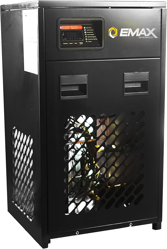 EMAX 58 CFM Refrigerated Air Dryer, Air Compressor Dryer, Built In Filter | Automatic Drain, 30V/1PH Power, R134A Refrigerant, Extend Equipment Life, Energy Efficient, Easy To Install
