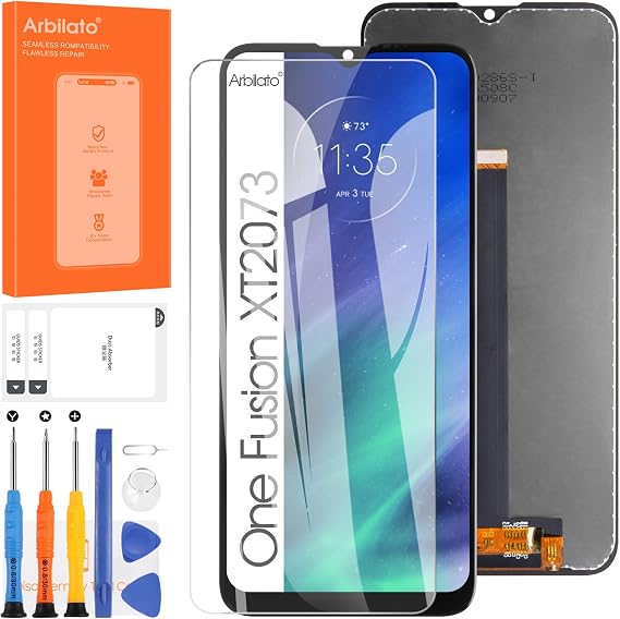 Screen for Motorola Moto One Fusion Screen Replacement for Moto XT2073 LCD Screen XT2073,XT2073-2 Touch Display Digitizer Assembly Repair Parts(Black)