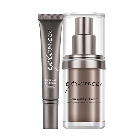 Epionce Anti-Aging Eye Duo with Renewal Eye Cream & Luminous Eye Serum for Fine Lines, Wrinkles, Dark Circles & Puffiness