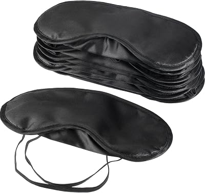 Mudder Blindfold Eye Mask Shade Cover for Sleeping with Nose Pad, 10 Pack