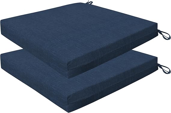 Honeycomb Outdoor Essentials Set of 2 Square Seat Pads, 19 x 19