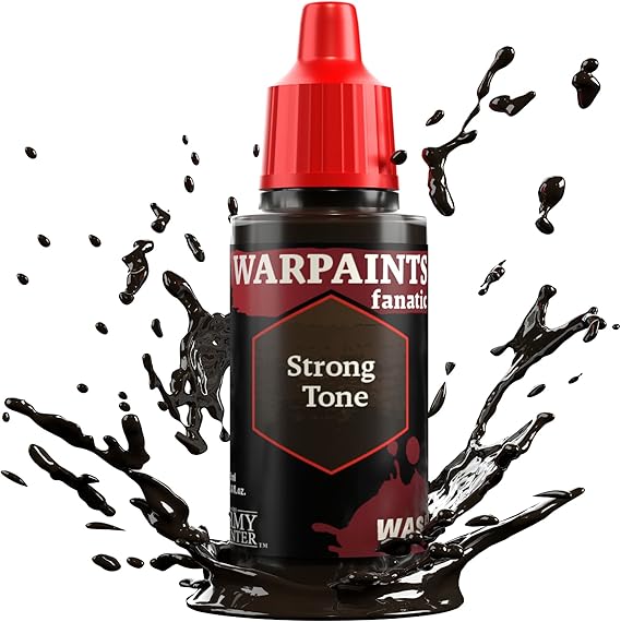 The Army Painter Warpaint Fanatics Strong Tone Washes Miniature Hobby Painting with Fanatics Warpaint, Quality Paint for Miniature Wargaming