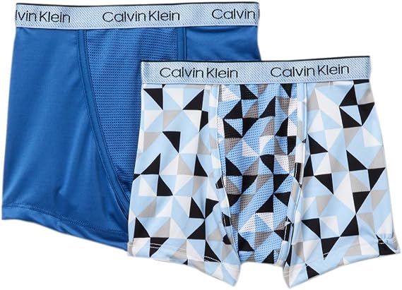 Calvin Klein Boy`s 2 Pack Microfiber Boxer Briefs