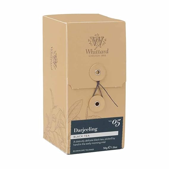 Whittard Tea Darjeeling 25 Individually Wrapped Teabags