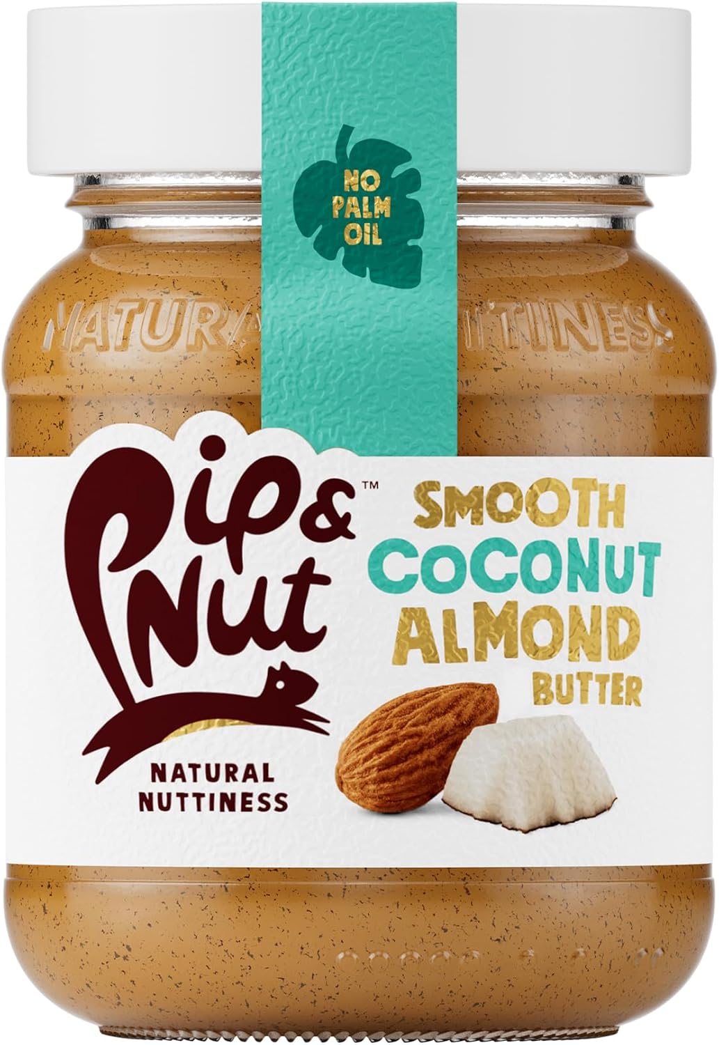 Pip & Nut - Coconut Almond Butter 6 x 170g | Natural Nut Butter, No Palm Oil, No Added Sugar, Hi-Oleic Almonds, High in Unsaturated Fats, Gluten Free, Vegan, Dairy Free
