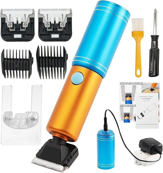Wireless Rug Trimmer with Shearing Guide / 1 Replaceable Blades, Built-in 2600mAh Battery, Can Work for 50 Minutes, 250W Tufted Cut-Pile Trimmer, Low Noise, for Precision Cutting and Design
