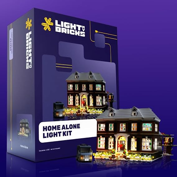 Light My Bricks LED Light Kit for LEGO Home Alone 21330 House Compatible Lighting Kit for LEGO Ideas Set Style Upgrade for Display (Lights Only, Set Not Included) | Compatible Lighting Kit for LEGO Ideas Set Light My Bricks Style Upgrade for Display (Lights Only, Set Not Included)