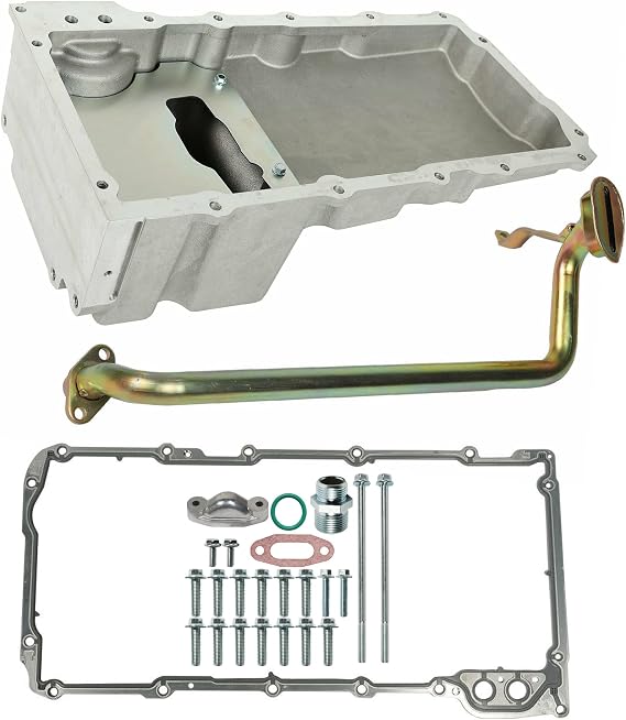 Low Profile Oil Pan Kit For GM Chevy GMC LS1 LS2 LS3 LS6 LSX | Compatible With 4.8L 5.3L 5.7L 6.0L 6.2L Engines. Replace 302-1. Designed For LS Swap Retrofit Applications.