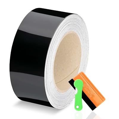 Gloss Black Auto Car Vinyl Wrap for Black Out Chrome Delete Window Trim Door Trim Cut from Authentic 3M 2080 2 x25Ft