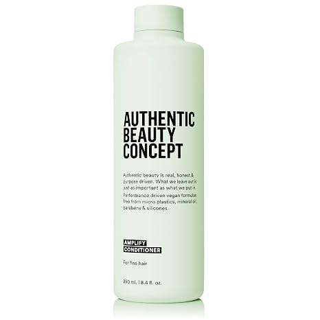 Authentic Beauty Concept Amplify Conditioner | Fine hair | Increases Body & Volume | Vegan & Cruelty-free | Silicone-free