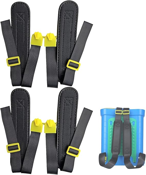 2 Pairs Backpack Sprayer Replacement Straps, Black Sprayer Shoulder Strap Adjustable Thickened Sponge Backpack Sprayer Shoulder Strap