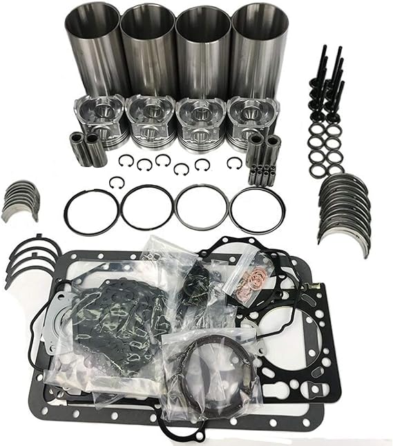 Engine Overhaul Rebuild Kit Compatible with Mitsubishi 4D56 4D56T L200 L300 Pickup Pajero
