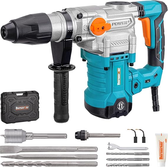 Berserker 1-9/16" SDS-Max Heavy Duty Rotary Hammer Drill with 2 Inch x 9 Inch SDS Max Core Bit