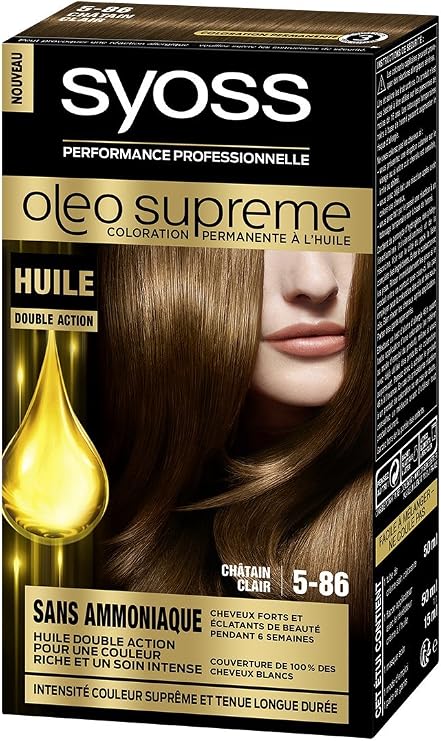Syoss - Oléo Supreme - Permanent Hair Colour - 5-86 Light Brown